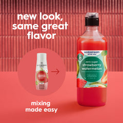 Sodastream Classics® Strawberry & Watermelon Zero Sugar Drink Mix 4 Pack 440ml