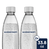 1 L White Slim Bottles Twin Pack