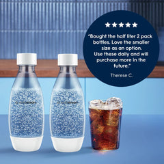 Sodastream Sparkling Water Bottle Twin Pack White 16.9 oz- final sale