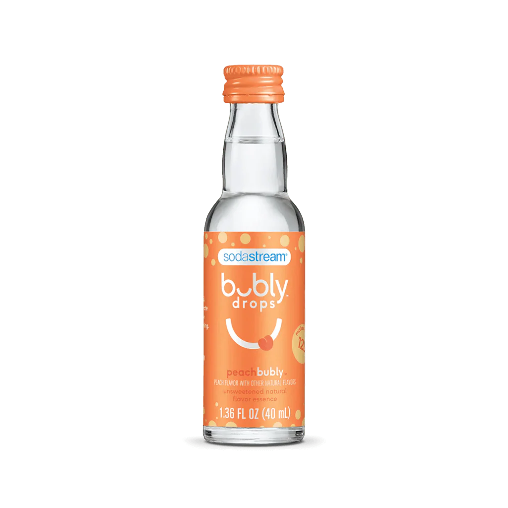 Sodastream bubly drops® Peach Natural Flavor Essence 40ml - final sale
