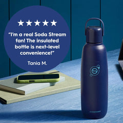 Sodastream Fizz & Go™ Insulated Stainless Steel Carbonating Bottle Blueberry 30.4 oz