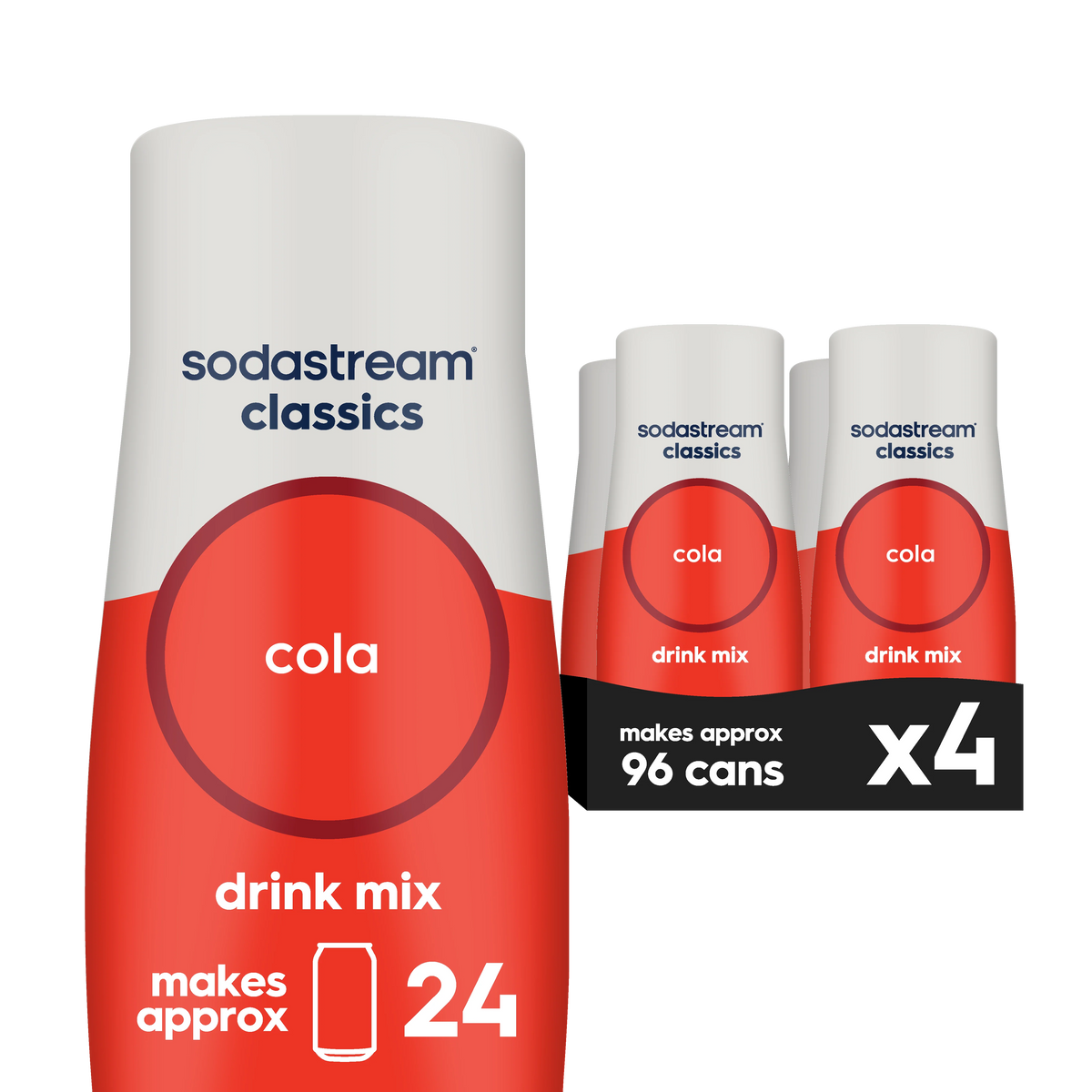 Sodastream Classics® Cola Drink Mix 4 Pack 440ml- final sale