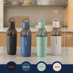 Sodastream Fizz & Go™ Easy Mix Insulated Stainless Steel Bottle Storm Blue 23.7 oz