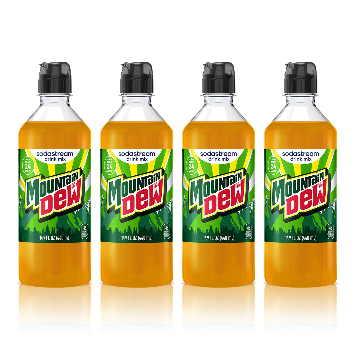 Sodastream MTN DEW Drink Mix 4 Pack 440ml