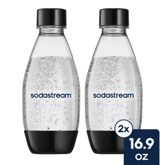Sodastream Sparkling Water Bottle Twin Pack Black 16.9 oz- final sale