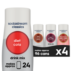 Sodastream Classics® Diet Variety Drink Mix 4 Pack 440ml- final sale