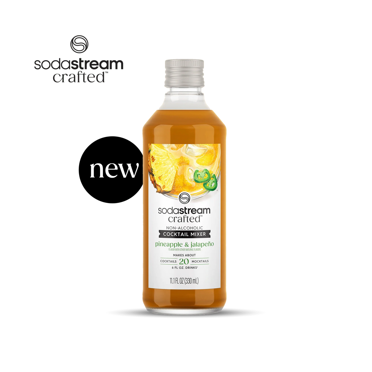 Sodastream Crafted® Mixers Pineapple & Jalapeño Cocktail Mixer 330ml- final sale