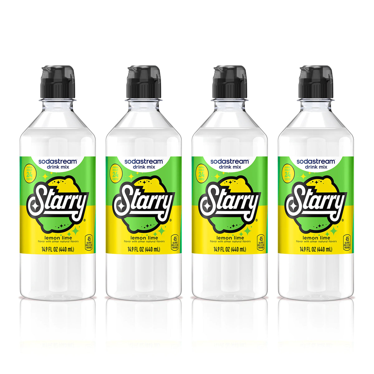 Sodastream STARRY® Lemon Lime Drink Mix 4 Pack 440ml