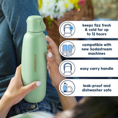 Sodastream Fizz & Go™ Insulated Stainless Steel Bottle Mint 30.4 oz