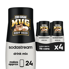 Sodastream MUG® Root Beer Zero Sugar Drink Mix 4 Pack 440ml