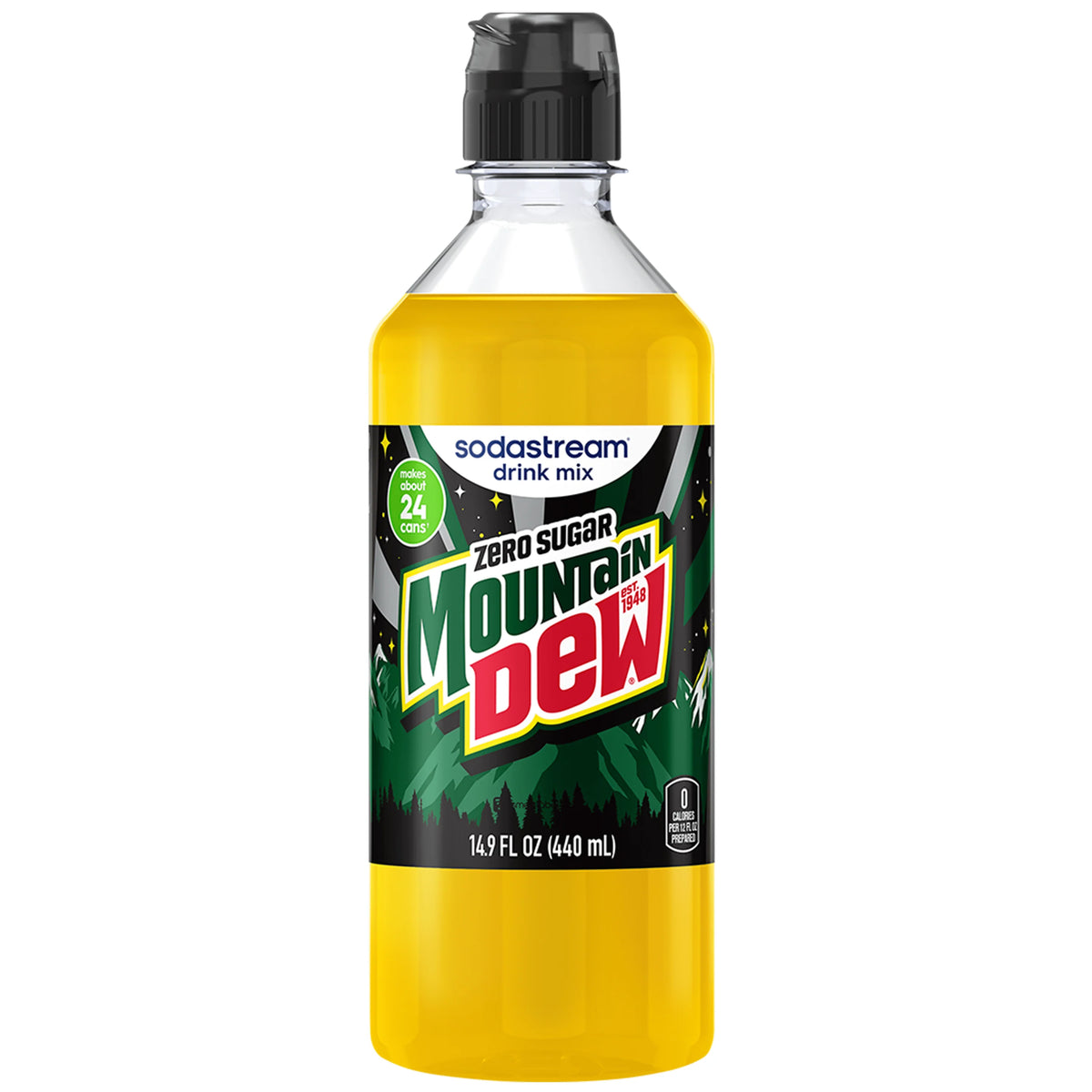 Sodastream MTN DEW Zero Sugar Drink Mix 440ml