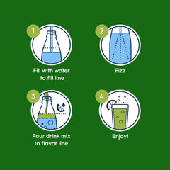 Sodastream STARRY® Lemon Lime Zero Sugar Drink Mix 4 Pack 440ml