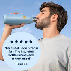 Sodastream Fizz & Go™ Insulated Stainless Steel Carbonating Bottle Arctic 30.4 oz