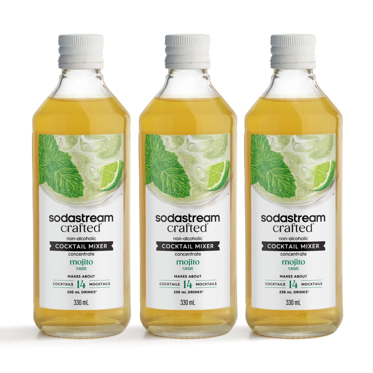 Sodastream Crafted® Mixers Mojito Cocktail 3 Pack Mixer 330ml
