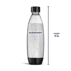 Sodastream Slim Sparkling Water Bottle Twin Pack Black 33.8 oz